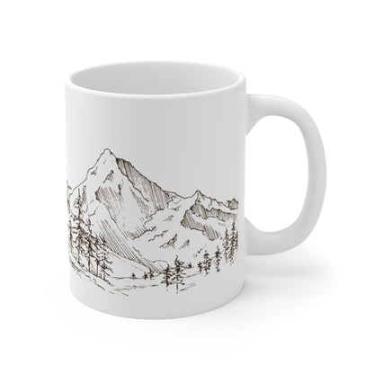 Rustic Cowboy Camping Mug — “All I Leave Behind Is Only What I Found” 11oz